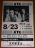 promotional handbill for the XTC concert in Osaka, Japan on August 23rd 1979
